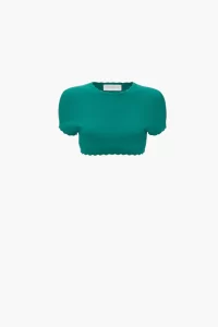 Victoria Beckham
Cropped Short Sleeve Top In Teal
£150.00