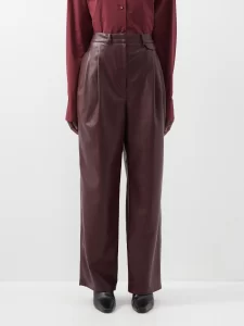 The Frankie Shop
Pernille high-rise pleated faux-leather trousers
£285.00
