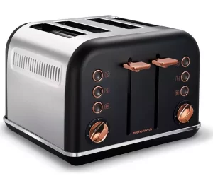 MORPHY RICHARDS 
Accents 242104 4-Slice Toaster - Black & Rose Gold
£79.99
