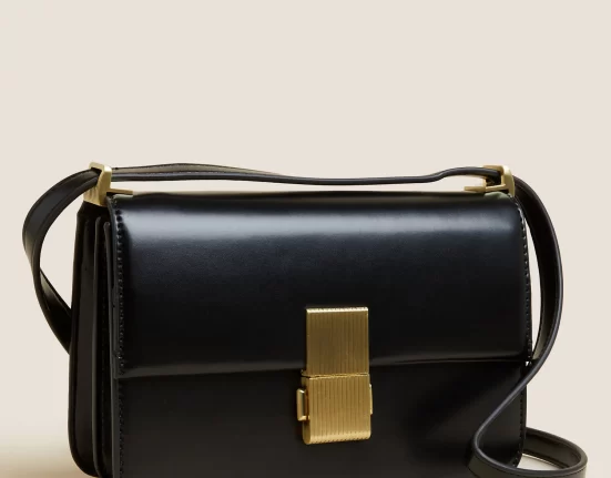 The M&S Collection Faux Leather Cross Body Bag