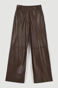 Karen Millen
Leather Clean Wide Leg Trousers
Now £197.00 Was £329.00
