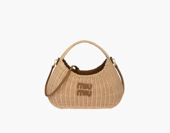 Covet Shops: Miu Wander Wicker Hobo Bag