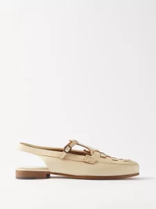 Hereu
Roqueta smooth-leather slingback loafers
£355.00