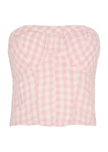 Free People
Leilani gingham cotton bandeau top
£55.00

