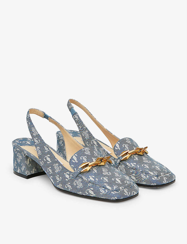 BLUE SLINGBACK LOAFERS main image 1