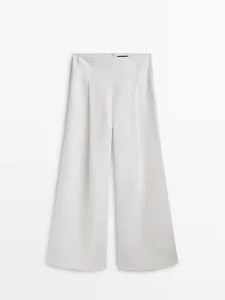 Massimo Dutti
Wide Leg Linen Trousers With Darts
£129.00