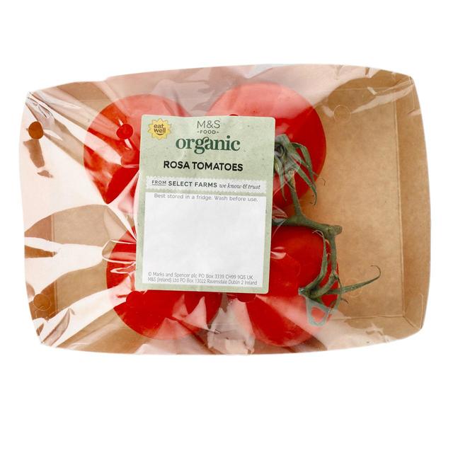 M&S
 Organic Vine Ripened Rosa Tomatoes 375g
Now £2.17 Was £2.90
