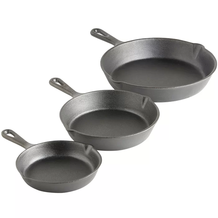 VonShef 
Cast Iron Non Stick 16cm 3 -Piece Skillet Set
Now £24.99 Was£29.99