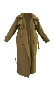 PLT 
Label Plus Khaki Woven Hooded Oversized Trench Coat
£65.00