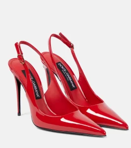 Dolce & Gabbana 
DG patent leather slingback pumps
£ 625.00