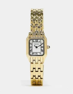 Sekonda 
Womens bracelet watch with square white dial in gold
£54.99