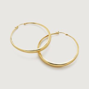 Monica Vinader 
Deia Chamfered Large Hoop Earrings
£225.00

