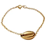 Wolf & Badger
Yellow Gold Plated Cowrie Shell Bracelet

£69.00