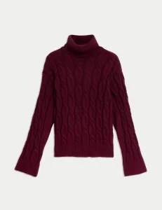 M & S Collection
Cable Knit Roll Neck Jumper
£35.00
