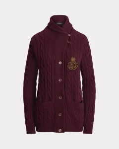 Ralph Lauren 
Bullion Cable-Knit Shawl-Collar Cardigan 
£349.00