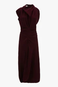 Victoria Beckham
Backless Scarf Detail Midi Dress In Merlot
£950.00