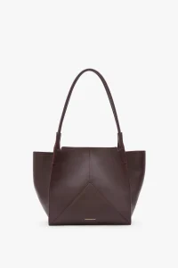 Victoria Beckham Victoria Tote In Burgundy Soft Leather £1,190.00