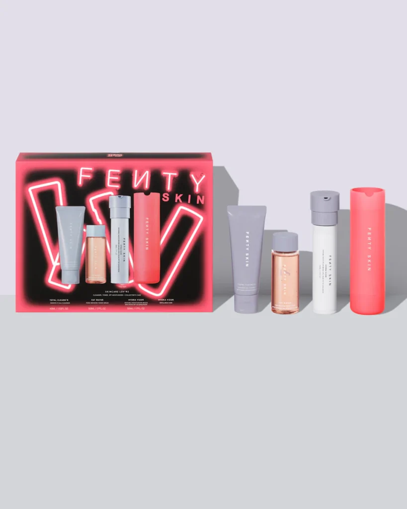 Fenty Beauty
Skincare Lov'rs Cleanser, Toner, SPF Moisturiser + Collector's Case
£38.00