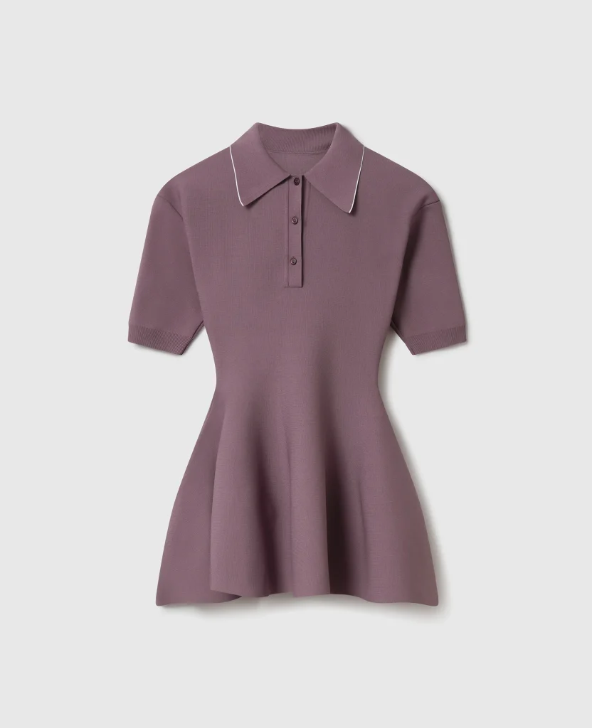 Stella McCartney 
Compact Knit Peplum Polo Top
£1,290.00