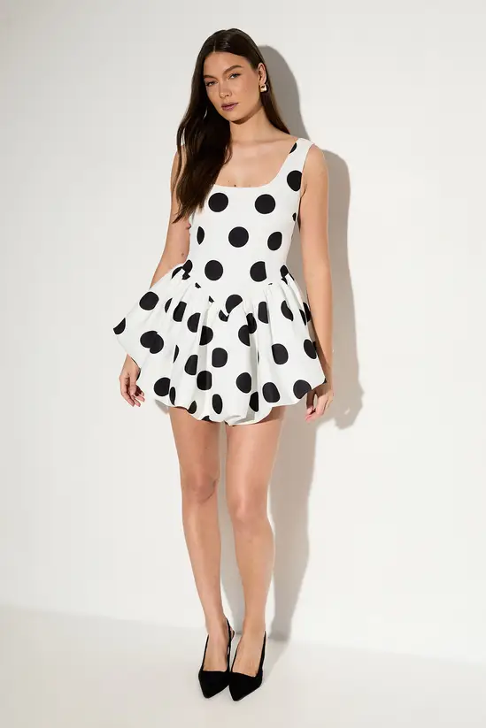 Pretty Little Thing
Misspap Polka Dot Scoop Neck Balloon Mini Dress
Was £59.00 Now £47.50