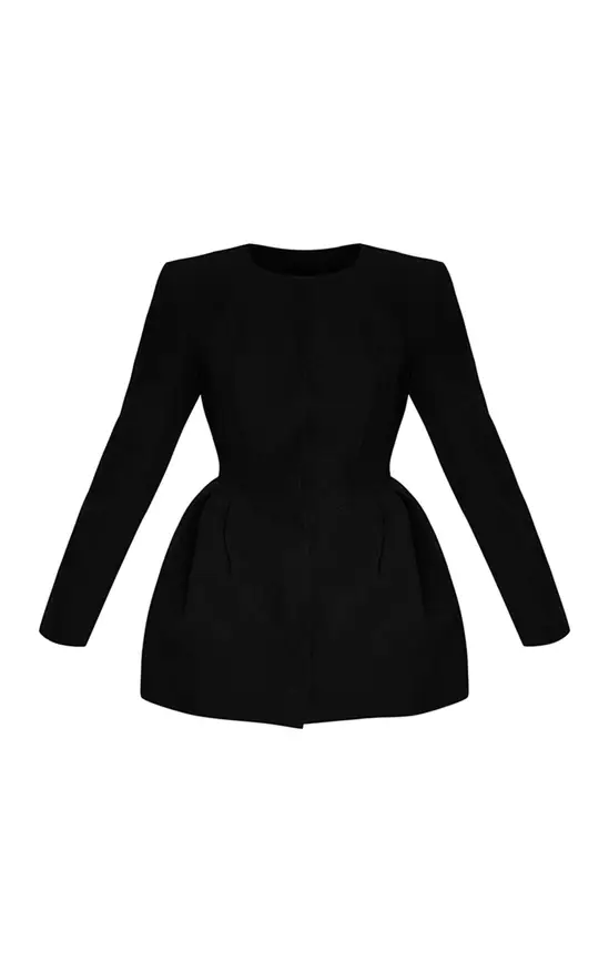Pretty Little Thing
Premium Black Woven Structure Hip Detail Blazer Dress
£40.00