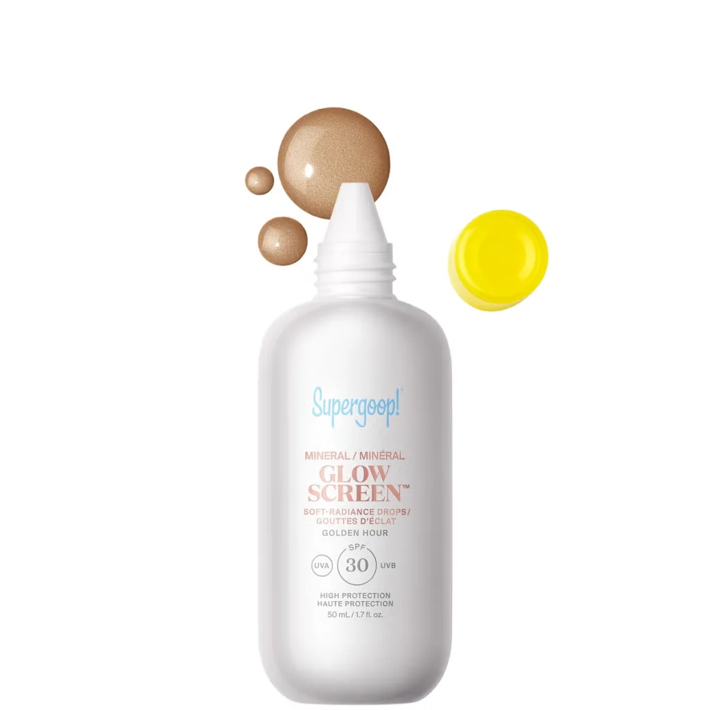 Supergoop! 
Mineral Glowscreen Soft-Radiance Drops SPF 30 - Golden Hour 50ml
£36.50