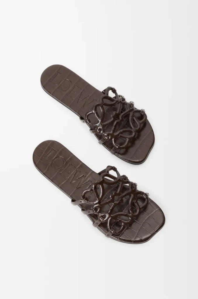 Loewe
Petal Anagram leather slides
£650.00